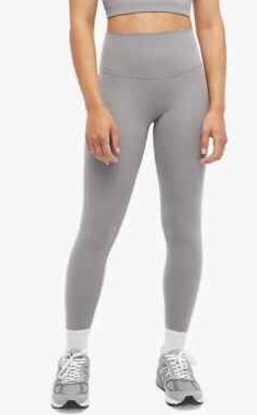 Varley High Rise Compression Workout Leggings Gray Medium